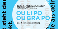 Das im Verlag »Wunderhorn« erschienene Ougrapo-Buch ist eine Koproduktion mit der Schreibwerkstatt Oulipo, Frankfurt. 
